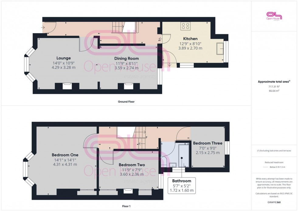 Floorplan for Lawes Avenue, Newhaven