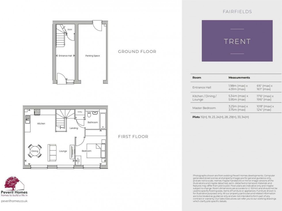 Floorplan for Fairfields, Branston, Burton on Trent