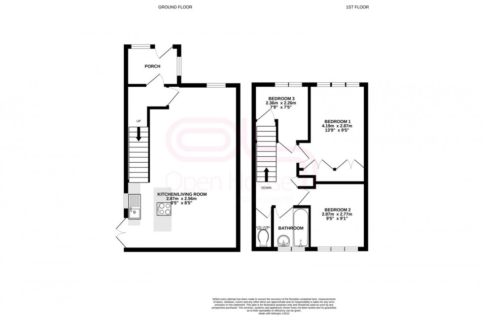 Floorplan for Benen-Stock Road, Staines-Upon-Thames