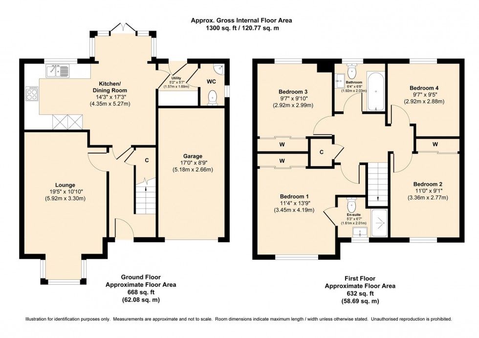 Floorplan for Hyatt Garth, Methley, Leeds, LS26