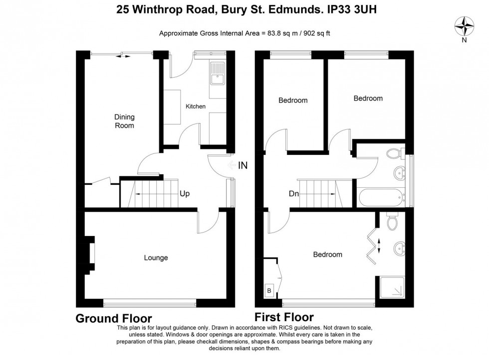 Floorplan for Winthrop Road, Bury St Edmunds, IP33