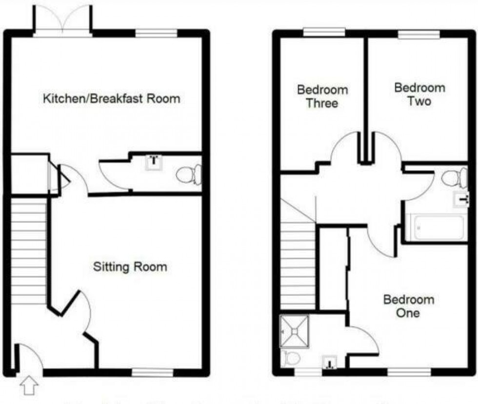 Floorplan for ** AMAZING VALUE - NO CHAIN ! **  Hall Lane, Elmswell, Bury St. Edmunds, IP30