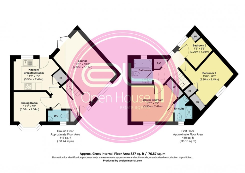 Floorplan for Saw Mill Way, Shobnall, Burton-On-Trent