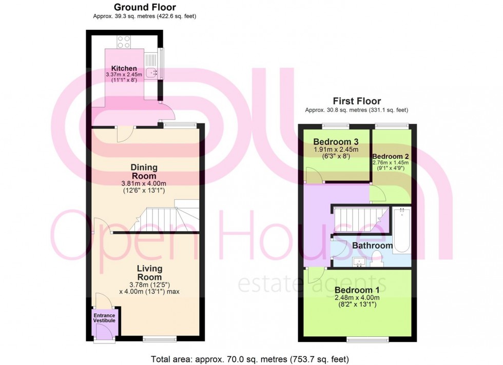 Floorplan for Woodbine Road, Bolton