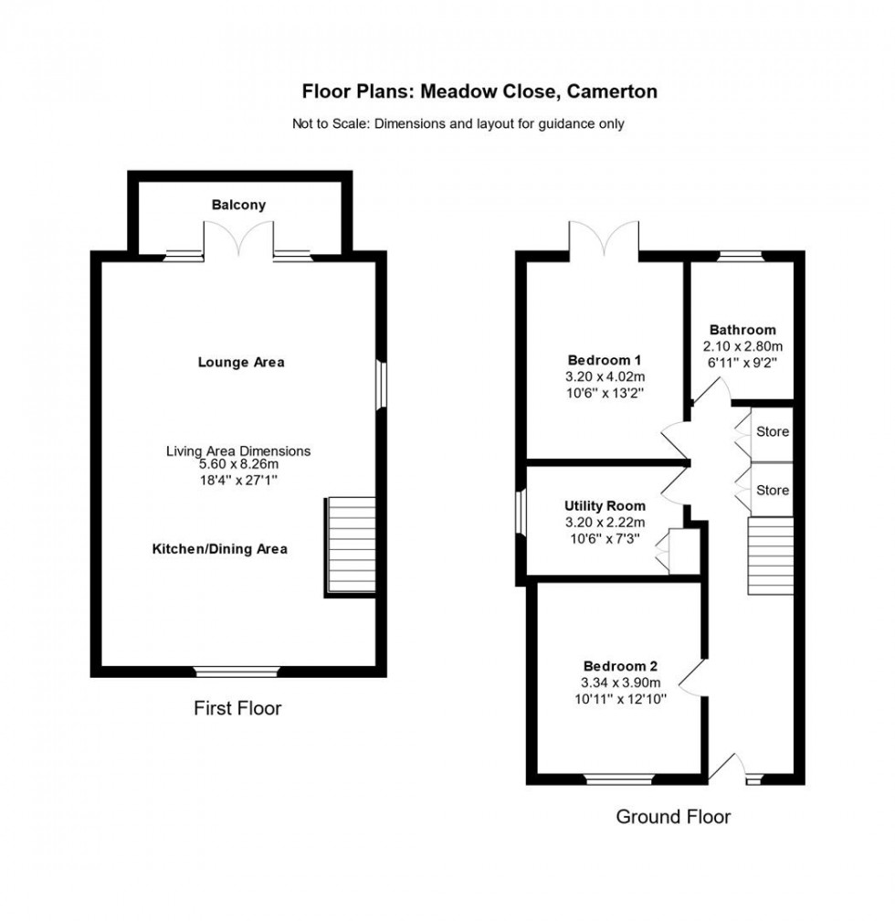 Floorplan for Kirklands, Camerton, Workington