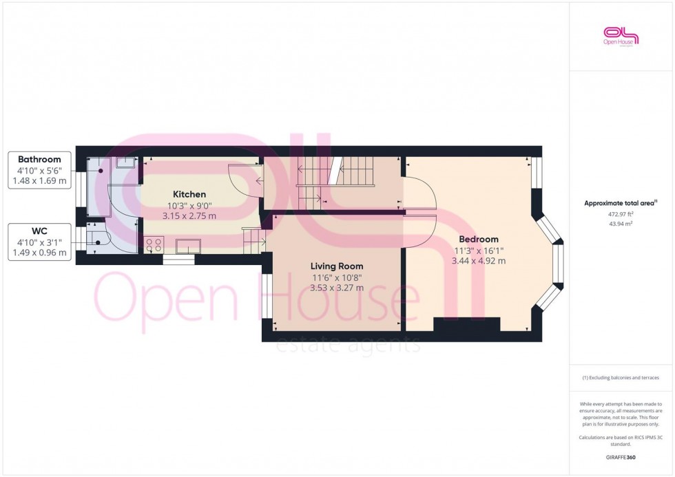 Floorplan for Westbourne Street, Hove