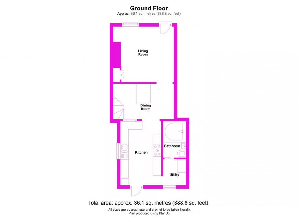 Floorplan for Mount Terrace, Ellesmere Road, St. Martins