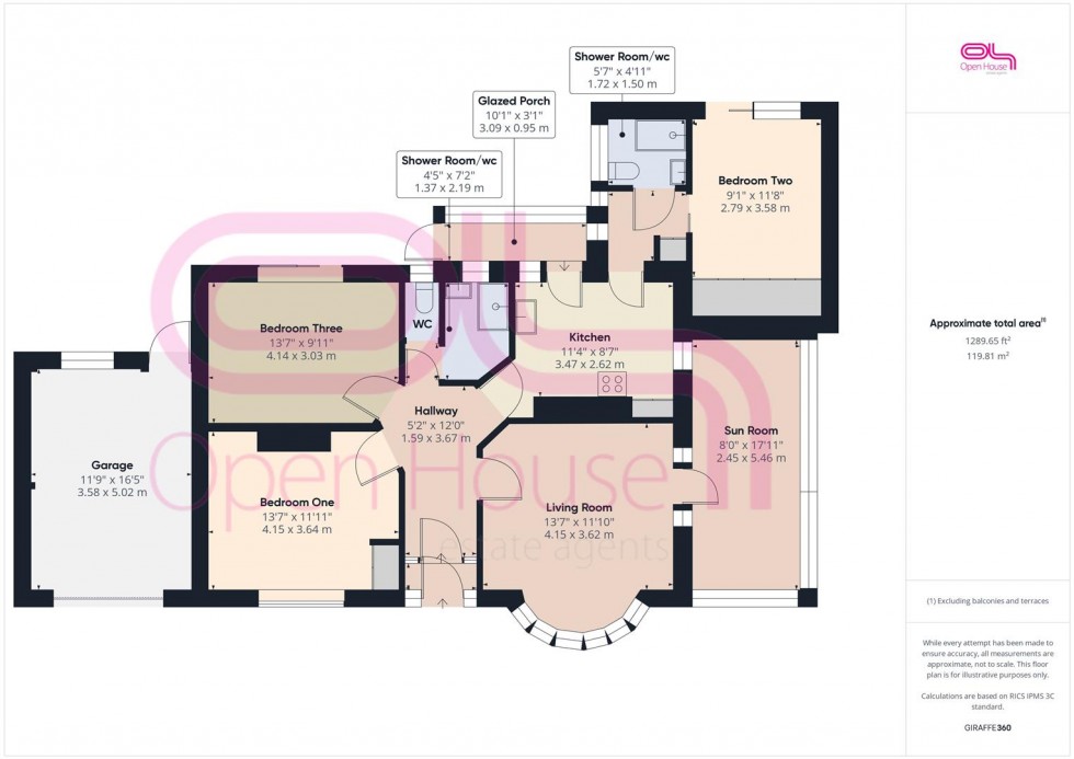 Floorplan for Central Avenue, Telscombe Cliffs, Peacehaven