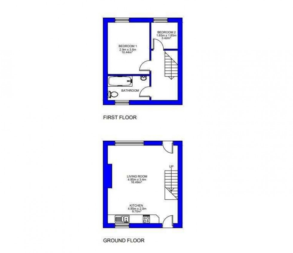 Floorplan for New Row, Cottingley