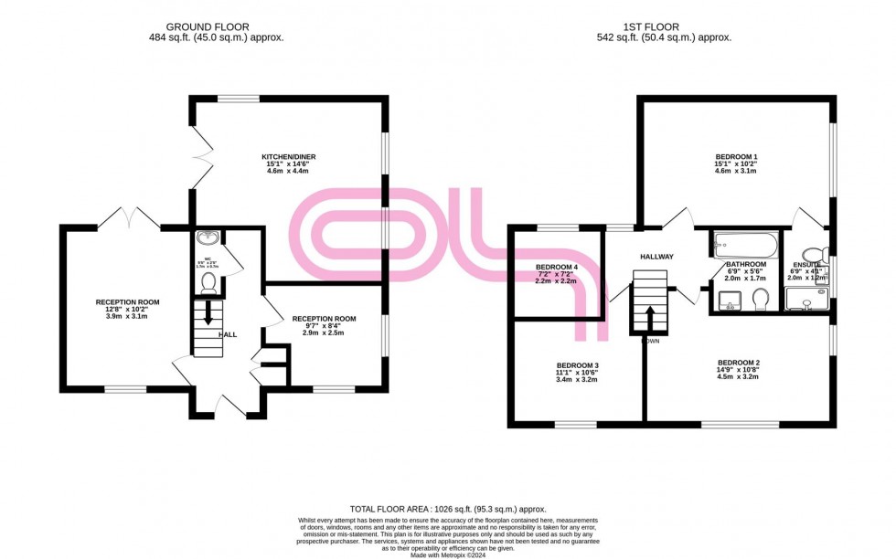 Floorplan for The Knoll, Keighley