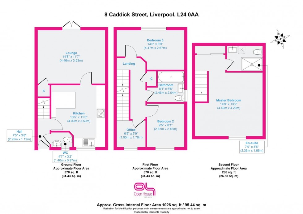 Floorplan for Caddick Street, Liverpool