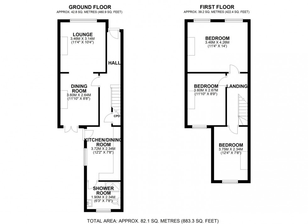 Floorplan for Napier Road, Bromley