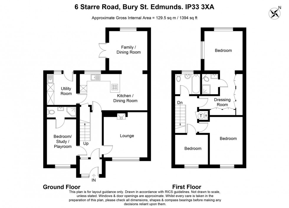 Floorplan for Starre Road, Bury St Edmunds, IP33