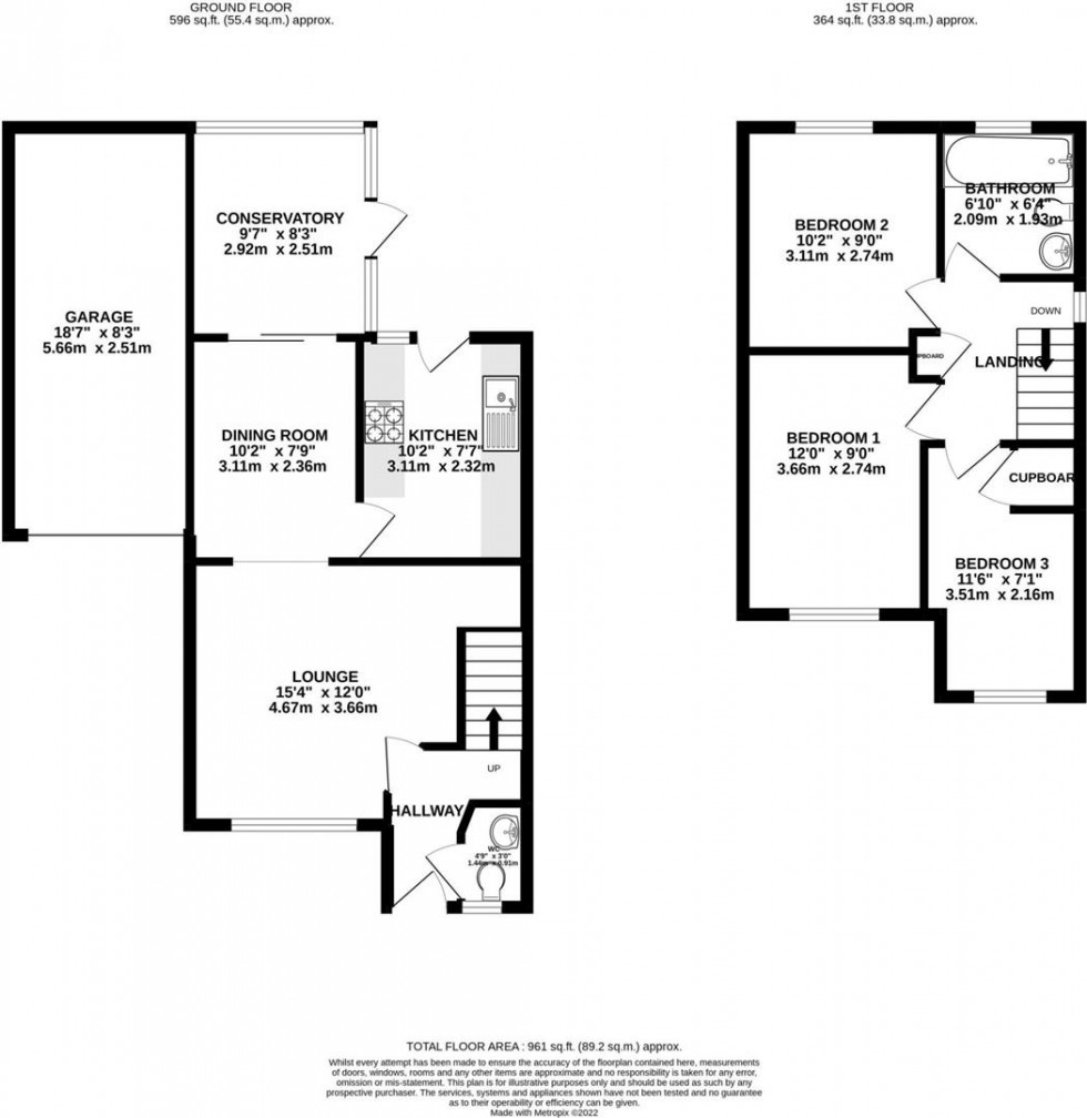 Floorplan for Woodgate Drive, Chellaston