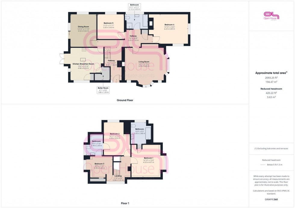 Floorplan for Dean Court Road, Rottingdean, Brighton