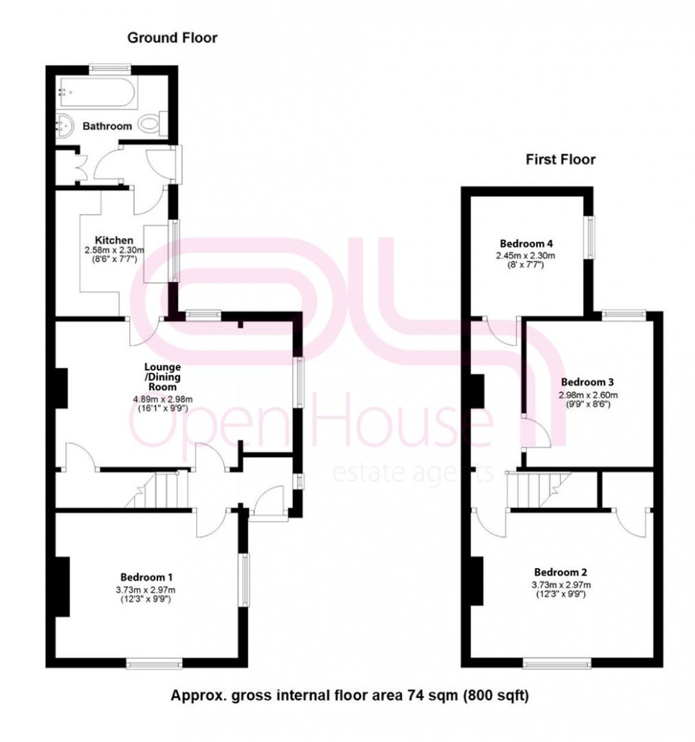 Floorplan for Natal Road, Cambridge