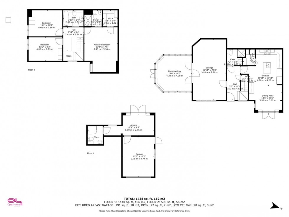 Floorplan for South Hill, Rolleston-On-Dove