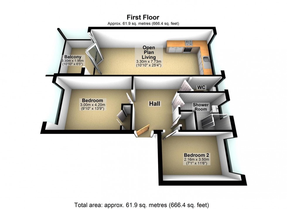 Floorplan for Marine Point, West Parade