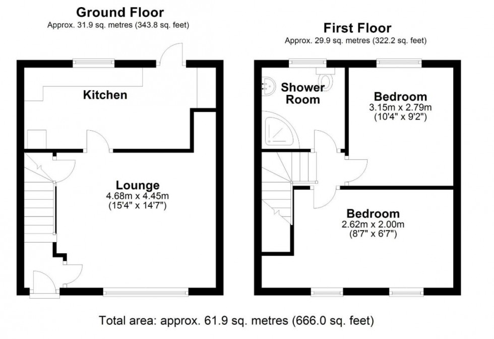 Floorplan for Easthope Road, Birmingham