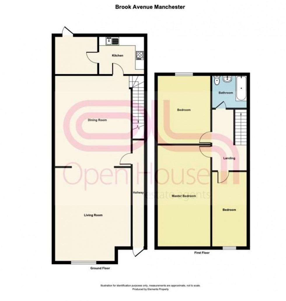 Floorplan for Brook Avenue, Manchester