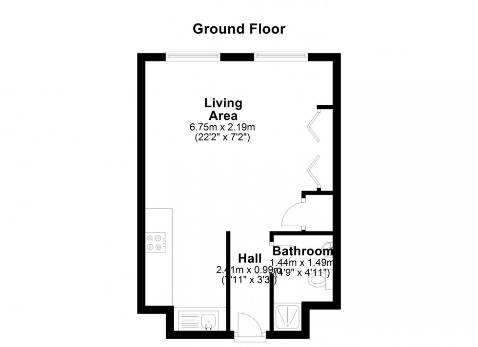 Floorplan for Wick Road, Bristol