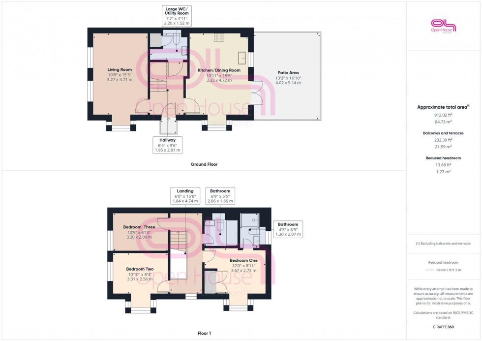 Floorplan for Arundel Road, Peacehaven