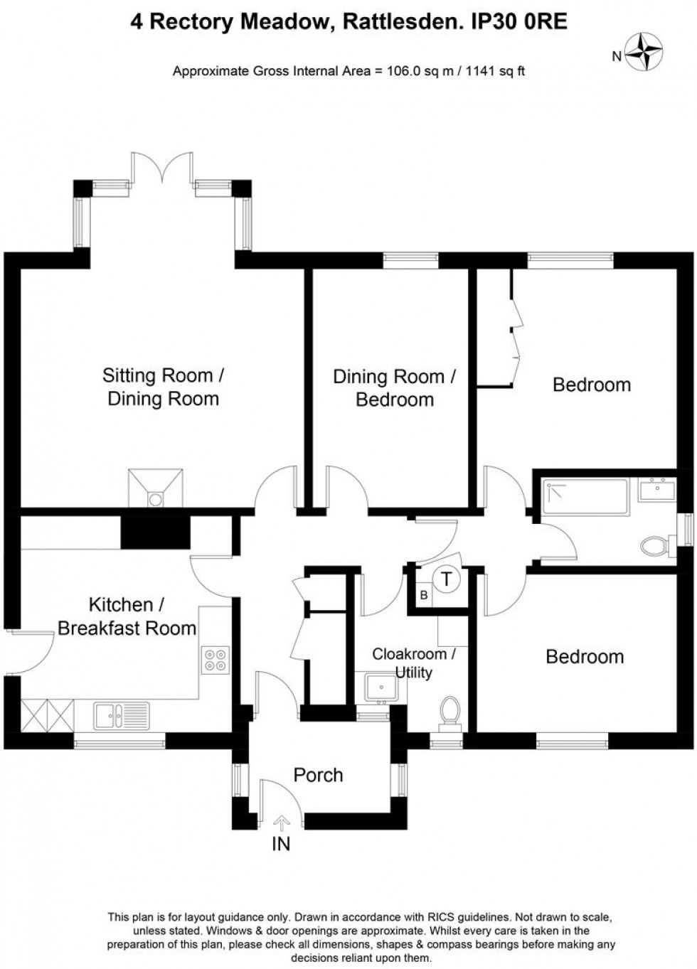 Floorplan for Rectory Meadow, Rattlesden, Bury St Edmunds, IP30