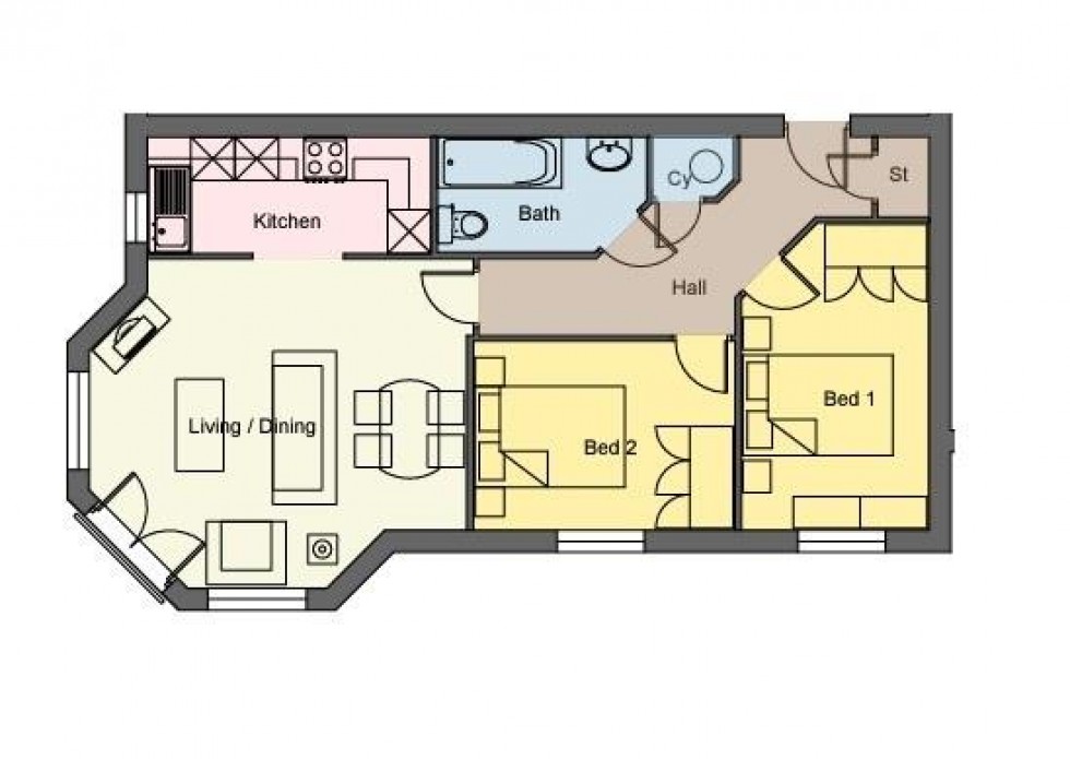 Floorplan for New Forest Way, Middleton, Leeds, LS10