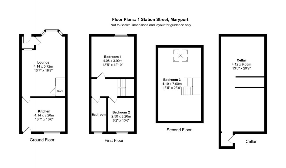 Floorplan for Station Street, Maryport