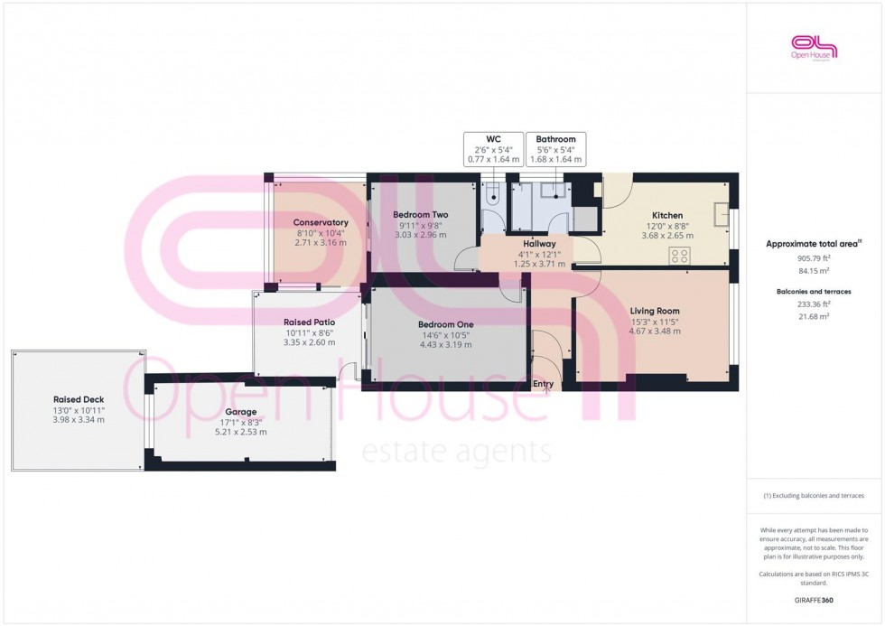 Floorplan for Sutton Avenue North, Peacehaven