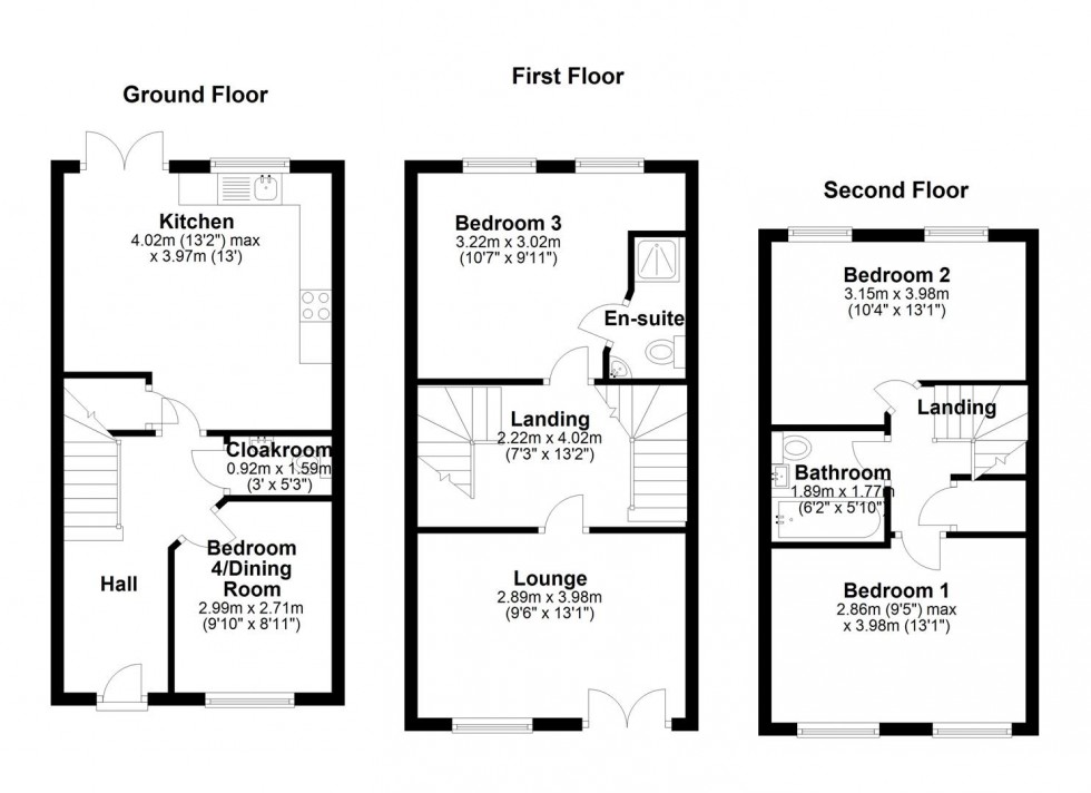 Floorplan for Kenney Lane, Speedwell, Bristol