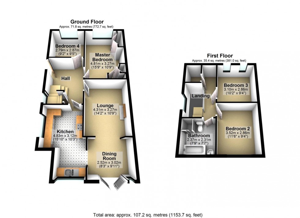 Floorplan for Gleton Avenue, Hove