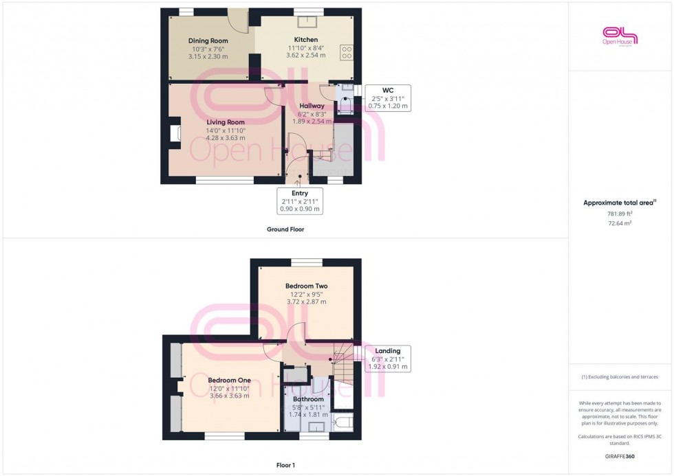 Floorplan for Western Road Newhaven