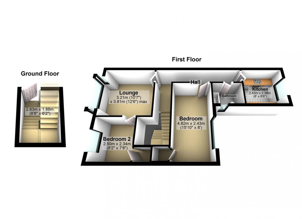 Floorplan for Southfield Road, Worthing