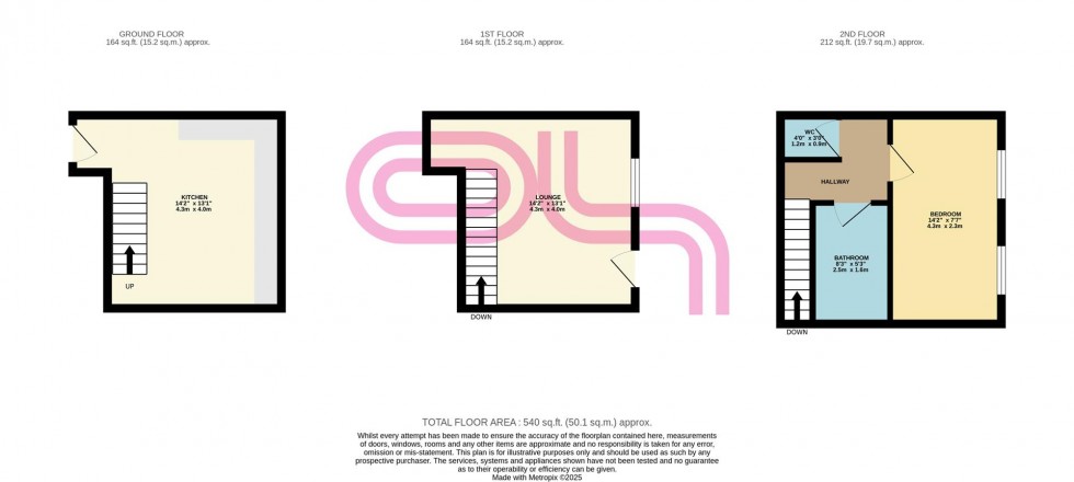 Floorplan for Halifax Road, Keighley