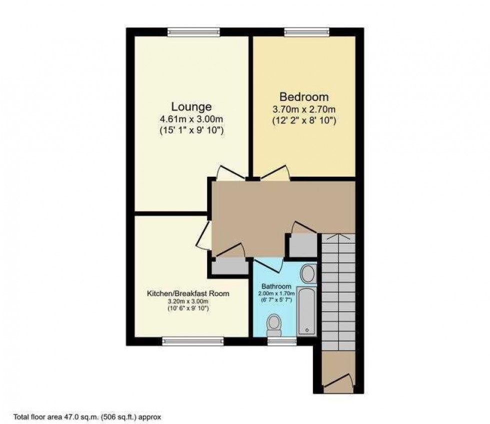 Floorplan for Cygnet Close, Hednesford