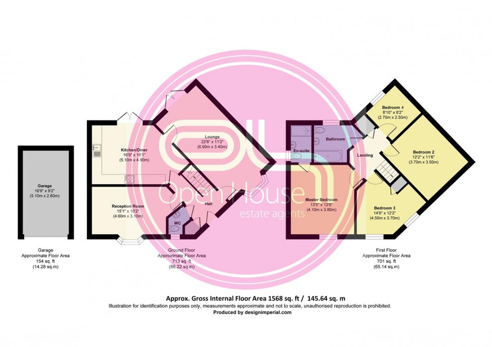 Floorplan for King Lane, Burton-On-Trent