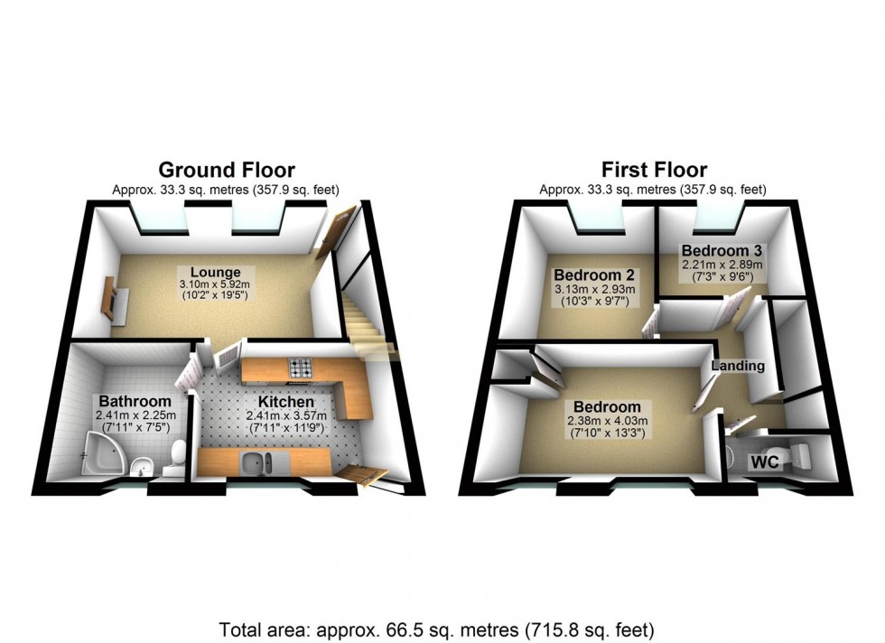 Floorplan for Tower Road, Lancing