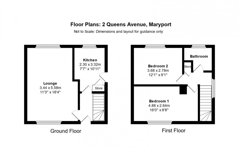 Floorplan for Queens Avenue, Maryport