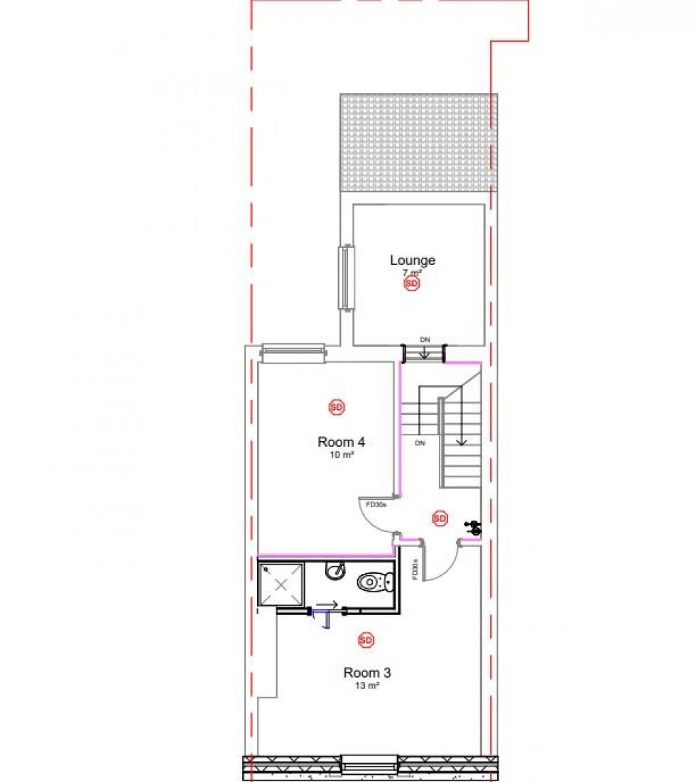 Floorplan for St. Johns Street, Folkestone