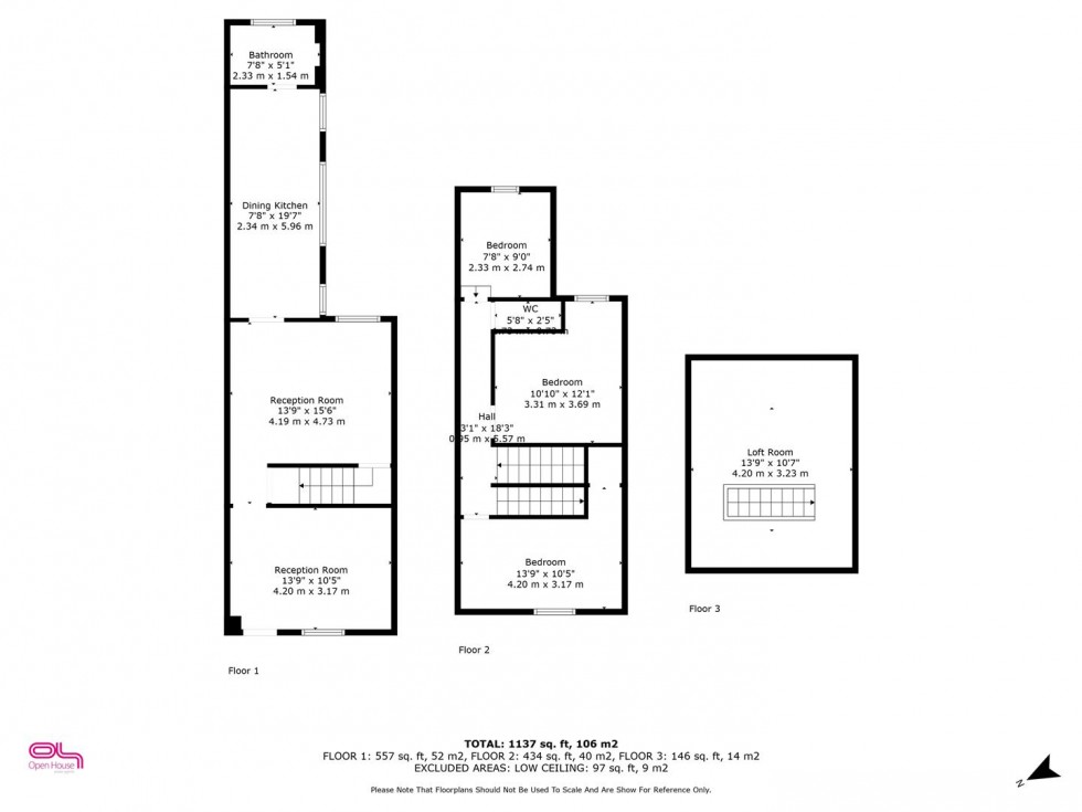 Floorplan for Wyggeston Street, Burton-On-Trent