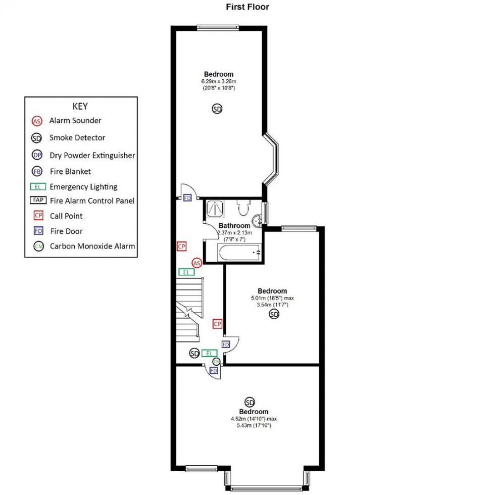 Floorplan for Gillott Road, Birmingham