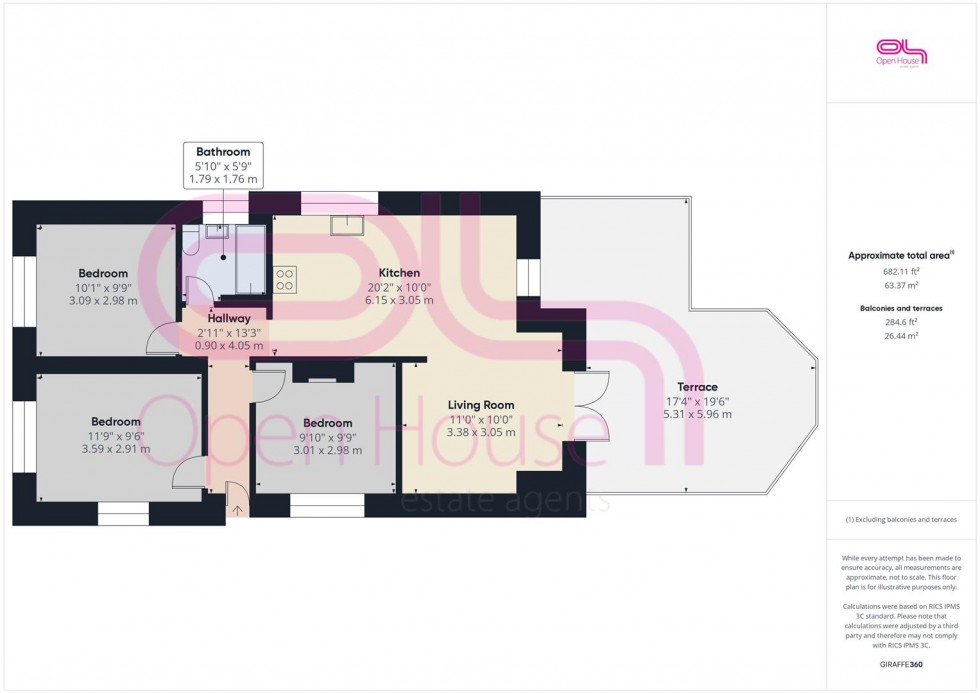 Floorplan for Ambleside Avenue, Telscombe Cliffs, Peacehaven