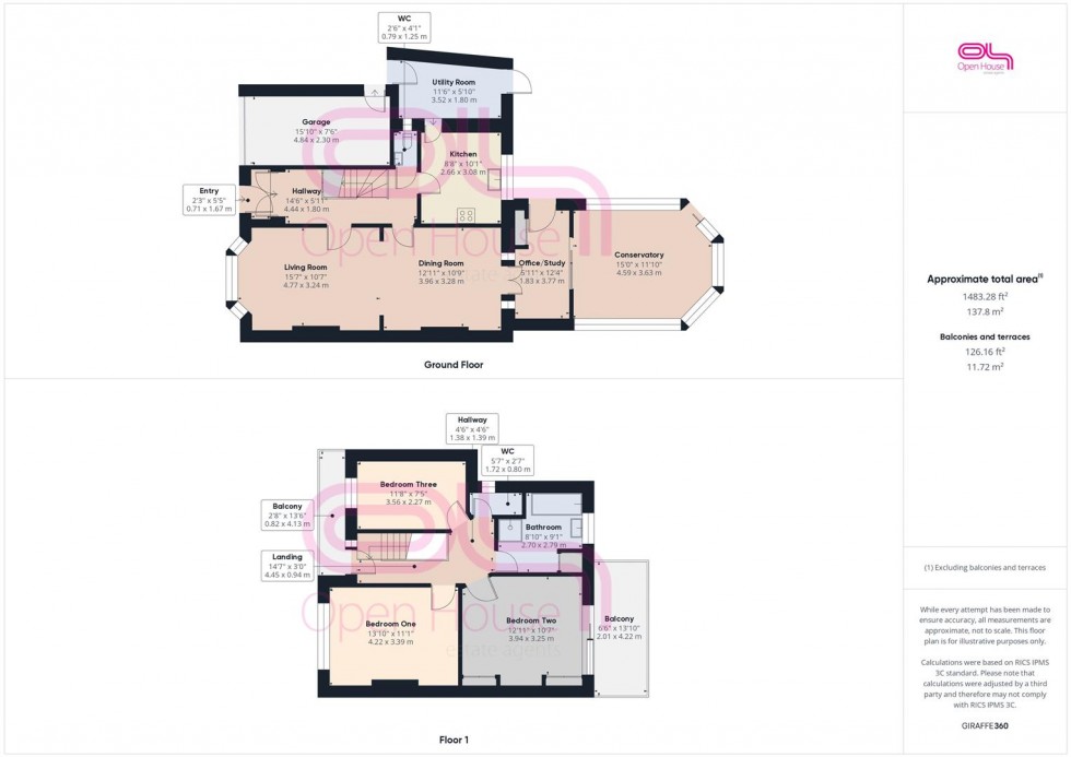 Floorplan for Crowborough Road, Saltdean, Brighton