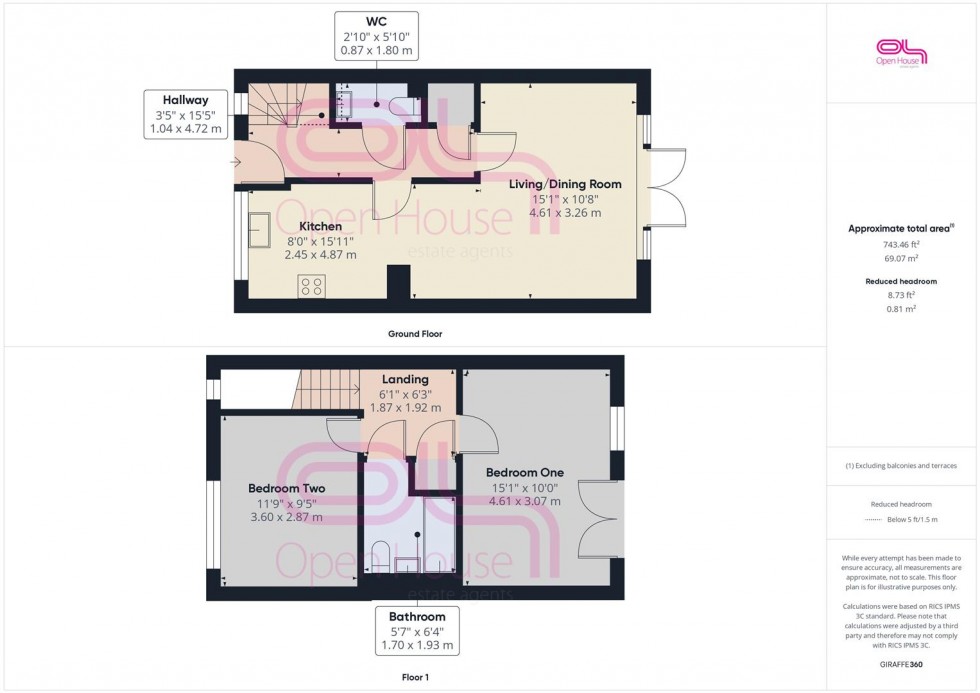 Floorplan for Friars Close, Peacehaven