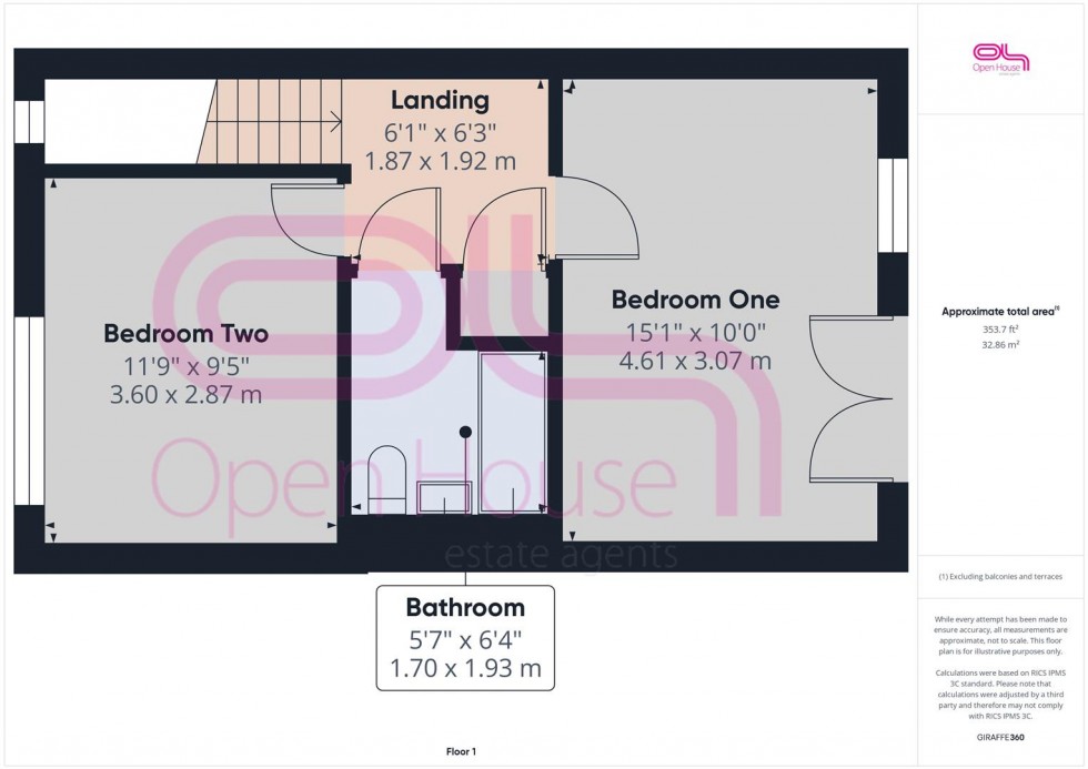 Floorplan for Friars Close, Peacehaven