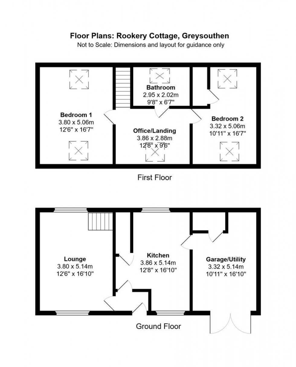 Floorplan for Rear of Main Street, Greysouthen