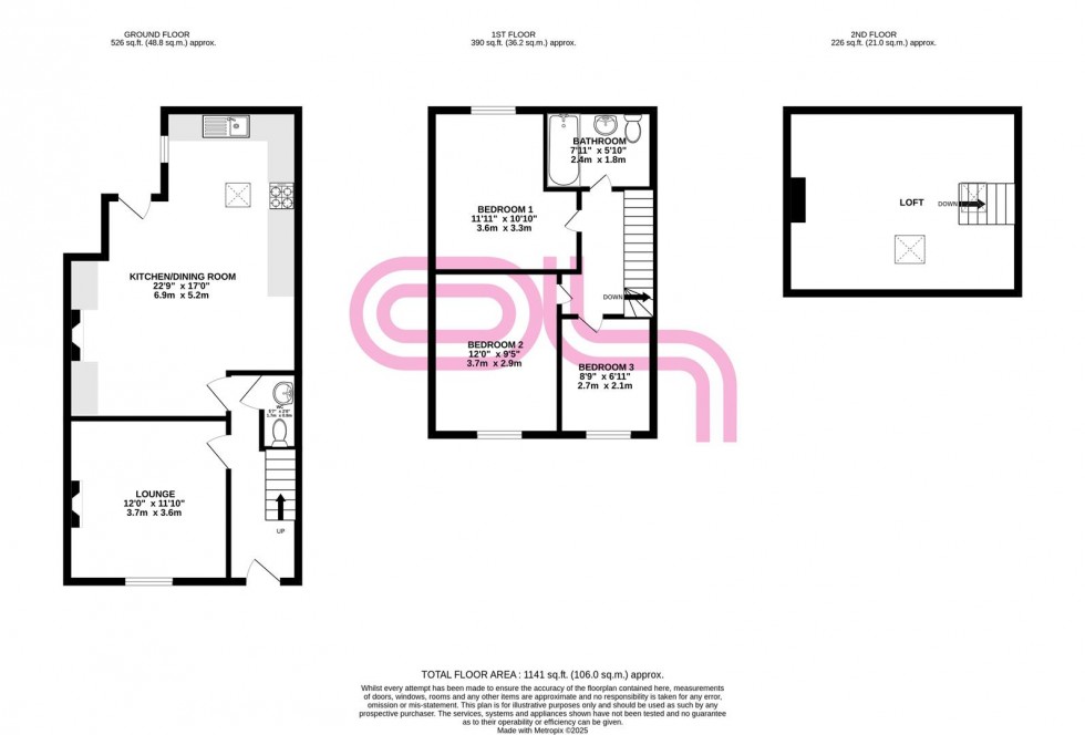 Floorplan for Norton Street, Silsden, Keighley